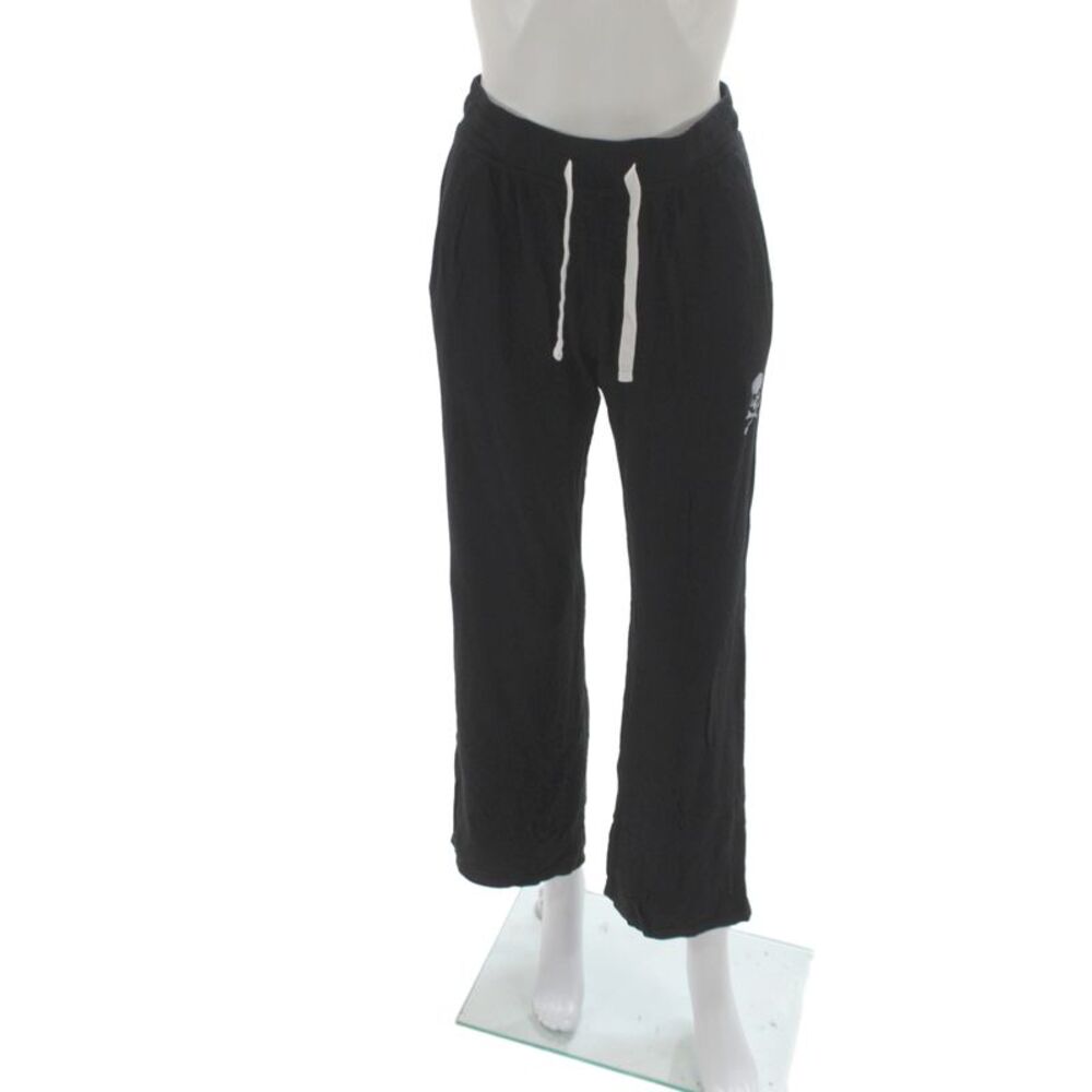 Splits 59 Women Black Skull Sweatpants Drawstring Modal Size S